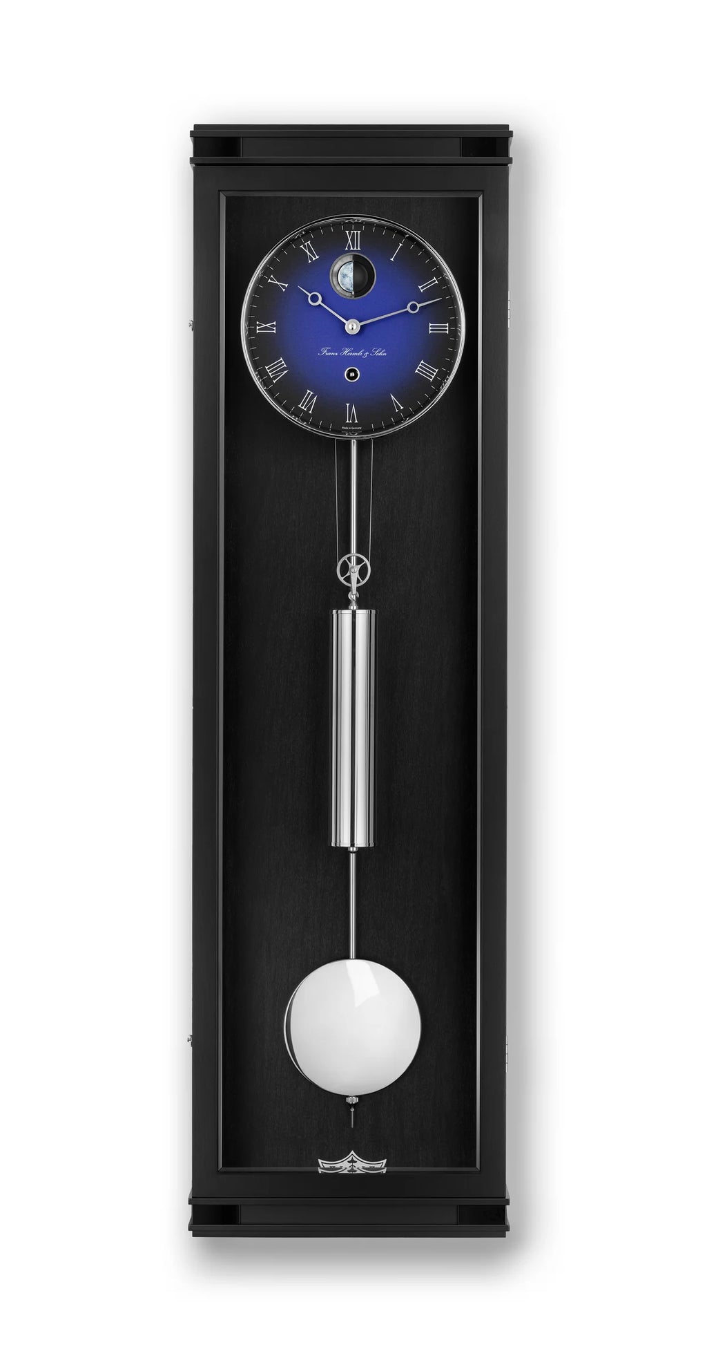 Hermle | High-Precision Pendulum Wall Clock [71013 / Moon Phase / ±10 Seconds Per Month]