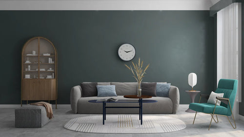 クォーツステンレスケース掛時計